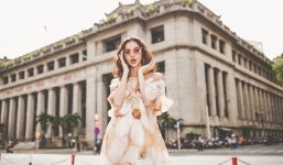 'Tan chảy' với style bèo nhún của Hoa hậu Kiều Ngân